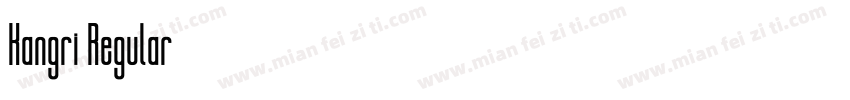 Kangri Regular字体转换